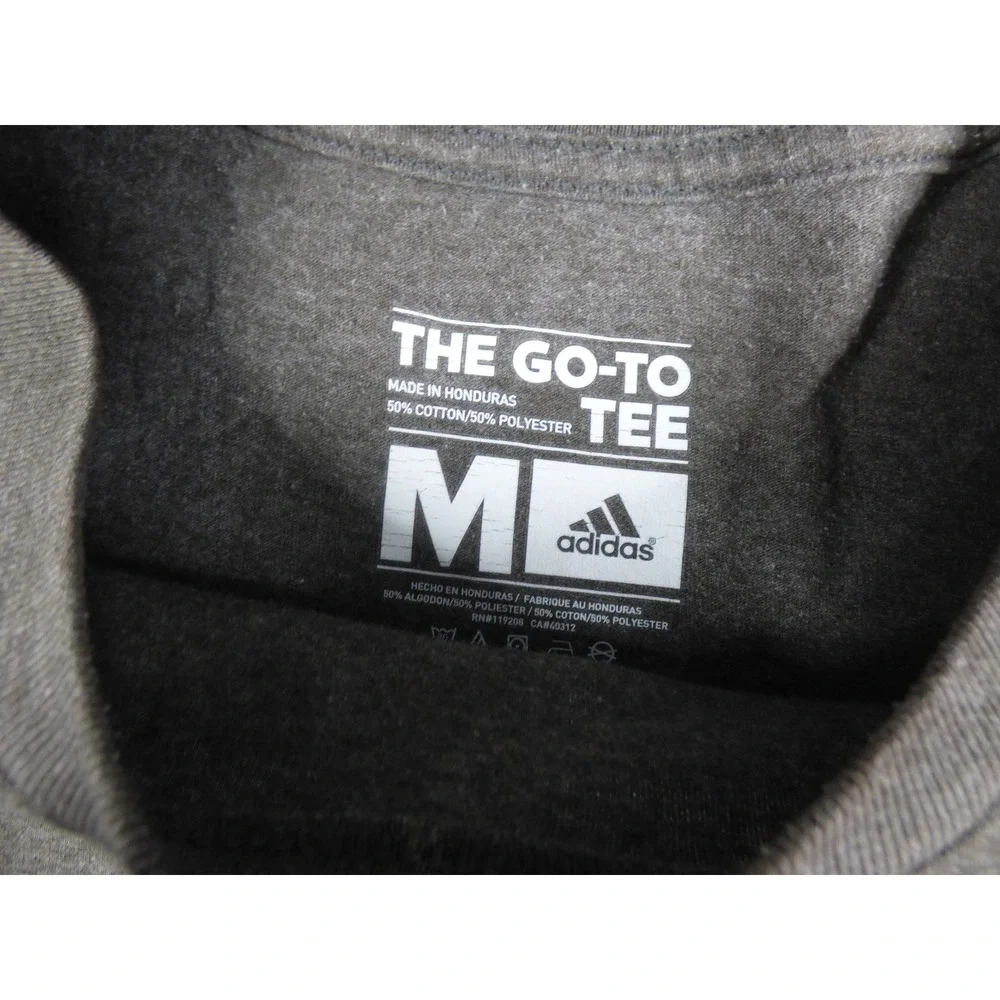 Memphis Grizzlies T Shirt Mens Medium Gray Short Sleeve NBA Basketball Tee Adida